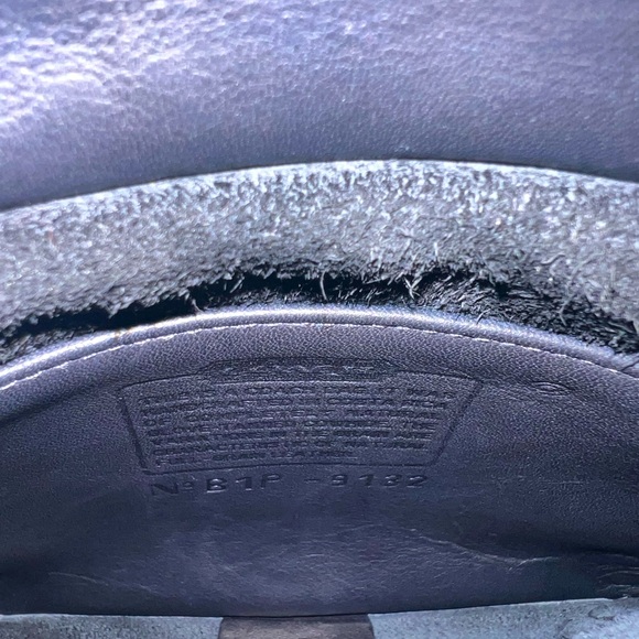 Coach Vintage Blue Leather Mini Saddle Shoulder Crossbody Excellent Condition - Picture 5 of 8